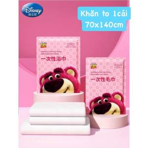 Khăn nén Gấu Dâu cao cấp size 70x140cm