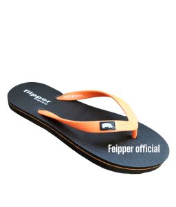sandal filpper basic hitam sandal pria santai