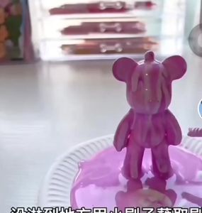 Tô tượng gấu Bear có móc treo chìa khóa Lam Anh Store Đồ chơi tô tượng gấu thạch cao