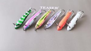 Mồi Câu Cá Biển Sâu TEASER Với Cần Câu Hình Cung Hai Ngạnh Bằng Thép Không Gỉ Dạng Thìa Câu Cá Mackerel Và Cá Kiếm