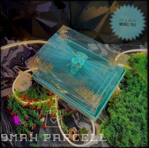 KOTAK SESERAHAN HANTARKAN PERNIKAHAN LAMARAN  1 SET ISI 4 BOX MODEL TILE LURUS