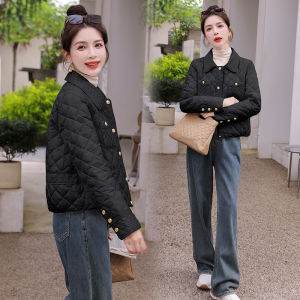 White Classic Style Short down Jacket Womens New Arrival Fashionable Stylish Small Diamond Lattice Light White Duck down Coat