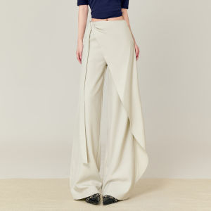 LIDIA | Irregular Bow Wide Leg Trousers