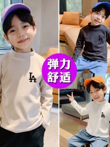 Áo Thun Dài Tay Cổ Cao Cho Bé Trai Mùa Thu Đông Phong Cách Mới Trẻ Em Áo Lót Cotton Thoáng Khí Thoải Mái Mặc Trong