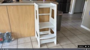 Kids Standing Tower Adjustable Wood Step Stool Kitchen Cupboard Washroom Stair Bench for Children