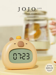 Jojos L. Xinwei Capybara Alarm Clock Intelligent Mini Program Student Gift Creative Home Decorative Table Clocks Plastic Material