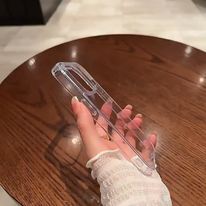 Acrylic Transparent Phone Case For iPhone 17Air 17 16E 16 15 14 Plus 13 12 11 Pro Max Clear Hard Back Cover Anti Drop Casing