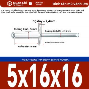 GUWANJI | Chốt Kéo Nhôm Đầu Lớn M4 M5