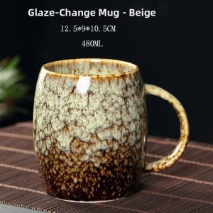 Retro Ceramic Mug Glazed