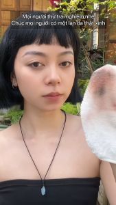 Bông tẩy trang ECOHUB Sợi tre tái sử dụng nhiều lần Thân thiện Môi trường 8x8cm (6 miếng + Túi lưới) | EH031