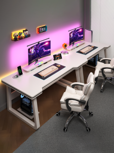 ZHUOHE | Dual Gamer Desk Couple PC Table