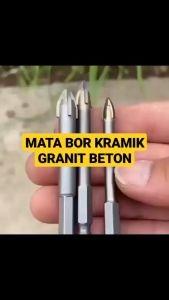 Mata Bor Kaca Granit 4-10mm Set 5pcs Tombak Lembing Keramik Tembok MGDK002