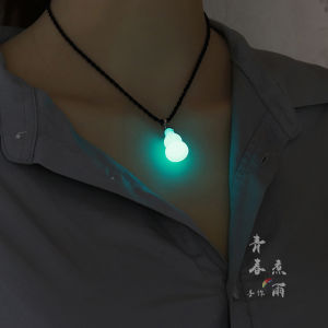 Nam Phi Phát Quang Vòng Cổ Nam Nữ Mặt Dây Chuyền Đêm Ngọc Trai Cặp Đôi Sinh Viên Xương Đòn Dây Chuyền Sáng Tạo Nhiều Phong Cách