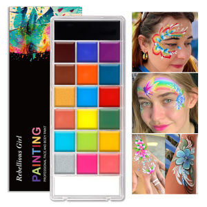 12/20 Colors Professional Face & Body Paint Palette Long Lasting For Halloween SFX Special Effects & Cosplay Makeup