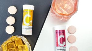 Free Shipping: 9 YOUNG-BASIC Vitamin C Effervescent Tablets