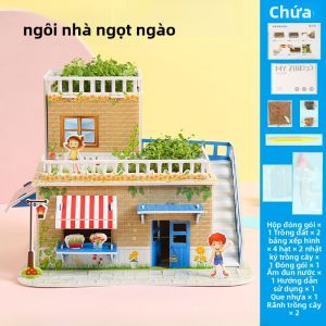 Đồ Chơi Khối Xếp Hình Ba Chiều DIY Cho Trẻ Em Đồ Chơi Giáo Dục Cho Bé Trai Và Bé Gái Từ 3-6 Tuổi Mô Hình Nhà Và Động Vật