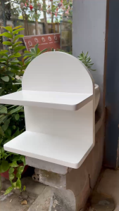 Kệ gỗ mini trưng bày decor nến thơm tượng trang trí để chậu cây xin xắn gỗ tự nhiên