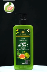 Dầu gội thảo dược NS Organic Herbal Shampoo 500ml (Bưởi Hà Thủ Ô Collagen Bồ Kết chăm sóc tóc sạch gàu đen mượt tóc ngăn ngữa gãy rụng kích thích mọc tóc phục hồi tóc hư tổn) 2Trucos
