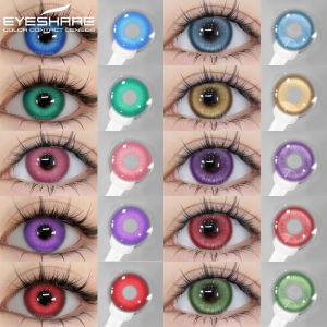 EYESHARE Colored Contact Lenses for Eyes 1pair Blue Contacts Purple Lenses Cosplay Pink Contact Lenses Yearly Halloween Lenses