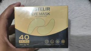 Ustelir Under Eye Patches - 40 Pairs Eye Mask for Dark Circles Puffy Eyes Undereye Bags Wrinkles 24K Gold Hyaluronic Acid Rose Aloe Vera Eye Treatment Skin Care for Men & Women Gift EXP: 04/2027