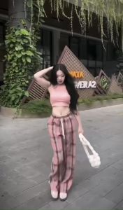 Quần Dài Suông Kẻ Caro 5 Màu Lựa Chọn Trẻ Trung Năng Động T50D