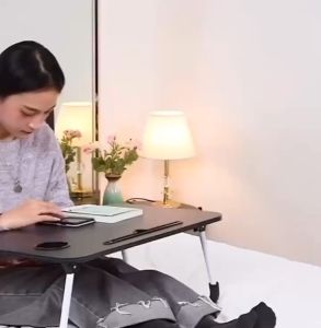 Meja Belajar Premium Polos & Meja Laptop Serbaguna Polos Lipat 8TN