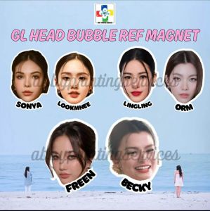Personalized Bubble Head Thai GL Actreses Ref Magnet
