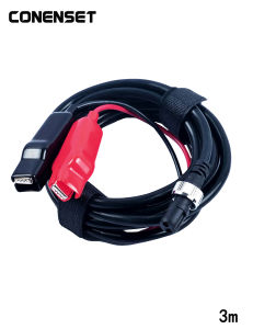 For Shima Daiwa Electric Fishing Reel Connecting Line Power Cable Battery Connection Line Electric Reels Power Cord 9.18 Ft