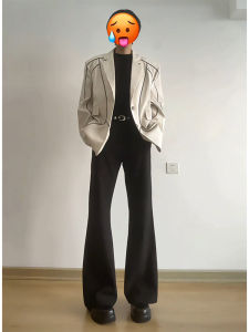 Quần Tây Nam Ống Đứng American Casual Spring Summer Cleanfit Dáng Rộng Thoải Mái Phong Cách Đường Phố Màu Trơn Quần Dài Thường Ngày