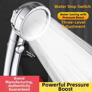 Shower Head with Switch Pressurized Water Saving