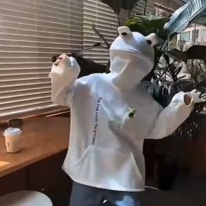 Sweater Hoodie Kodok Import Resleting Frog Zipper CODE PM1037