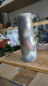 Bình hoa trang trí bizen hỏa biến lạ gốm Nhật🎌