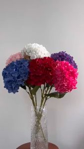 ALAmall ดอกไม้ประดิษฐ์ ช่อดอกไฮเดรนเยีย ของตกแต่งบ้าน การตกแต่งห้อง ตกแต่งงานปาร์ตี้ มี 7 สีให้เลือก