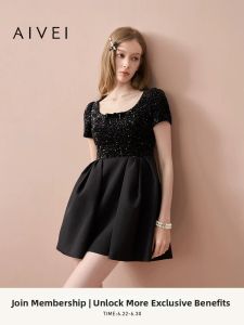 AIVEI | French Elegance Sequin Dress