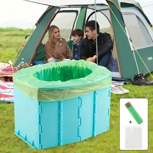 Portable Potty Seat for Toddler Foldable Travel Potty Training Toilet Seat with Cleaning Bags for  Camping Travel Potty Seat