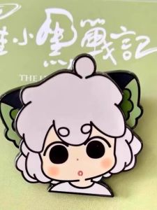 Creative Rooster Little Black Memorial Badge Acrylic Metal Ear Can Move Ultra Cute Limited Edition Collectible Anime Game