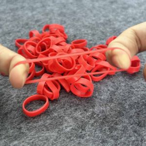 500 Pcs Red O Rings Elastic Rubber Bands Stretchable Latex Rings High Elasticity Rubber Elastic Bands Packaging Packag Supplies