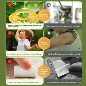 MONLEYTA | Plant Essential Oil Mosquito Repellent Patches For Babies Children Students Adults Portable Mosquito Repellent Liquid