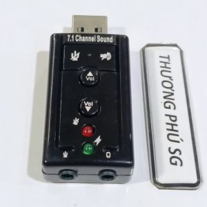 USB âm thanh / USB Sound Card 7.1 Channel Nút chỉnh trên USB Sound Card