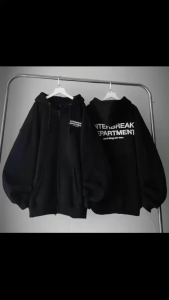 Áo khoác chất nỉ dày dặn họa tiết chữ tạo điểm nhấn phong cách thời trang trẻ hàn quốc lyihome