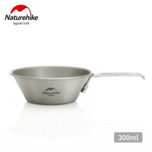 NatureHike | Bộ Cốc Và Bát Bằng Titan Naturehike Cốc Nước Gấp Bằng Titan Nguyên Chất Có Tay Cầm Cho Dã Ngoại Ngoài Trời Nước Sôi Bộ Đồ Ăn Di Động