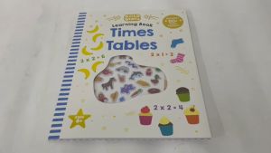 Gold Stars Times Tables Learning Book for Kids with Puffy Stickers To Learn Math