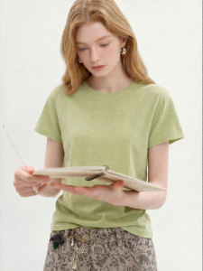 Casual Loose Fitting Slimming Round Neck T-shirt