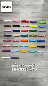 [40 màu] Dây Giày Oval SB DUNK Bản To 9mm Cao Cấp Bảng 40 màu - Dây Giày HYLUX