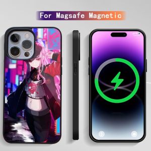 Calliope Mori Red Dress Hololive Phone Case For iPhone 15 14 13 12 11 Plus Pro Max Magsafe Magnetic Wireless Charging