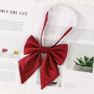 JIFANPAUL | Vintage Handcrafted Stripe Tie for Womens Uniform Accessory Red