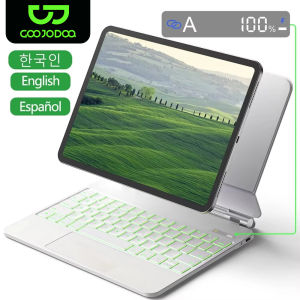 GOOJODOQ | Magic Keyboard for iPad Air 6 2024 Case for iPad Pro 13 Inch Pro 11 2024 for iPad Pro 12.9 Air 5 Air 4 10.9 with LCD Display