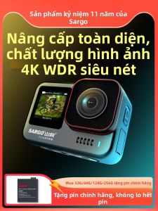 SARGO | 4K Action Camera Anti-Shake Helmet Mount Fishing Camera