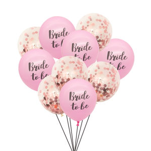 10Pcs 10inch Bride to be Latex Balloon Bachelorette Hen Night Party Bridal Shower Engagement Party Wedding Decoration Supplies