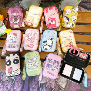 กระเป๋าใส่ฮาร์ดไดรฟ์แบบพกพาสุดน่ารักพร้อมสายเดี่ยว สายเคเบิลโทรศัพท์มือถือ สายหูฟัง กล่องแข็ง สายเคเบิลข้อมูล อุปกรณ์เสริมอื่นๆ